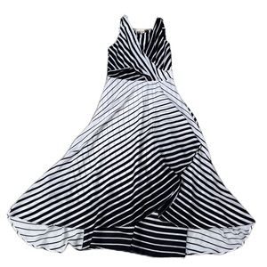 Eva Franco Camille Alchemy Stripe High Low Dress Size 12